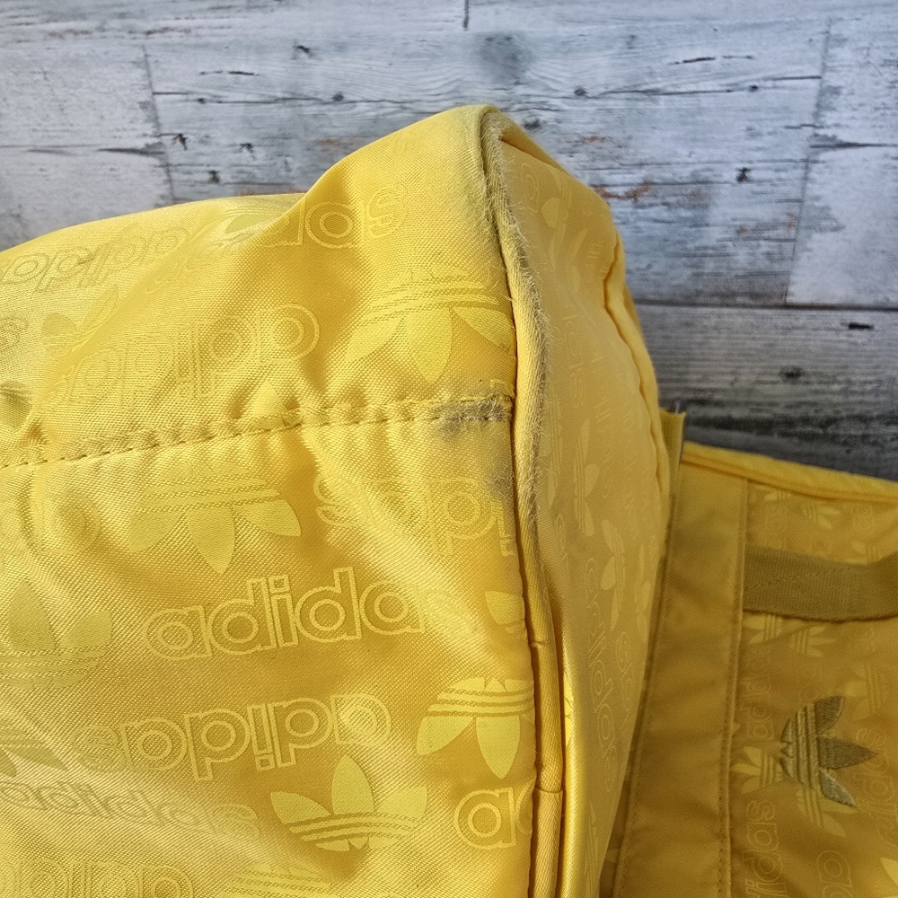 Adidas Duffle Bag Set X2 Yellow Travel Bag Purse Medium - Picture 15 of 15